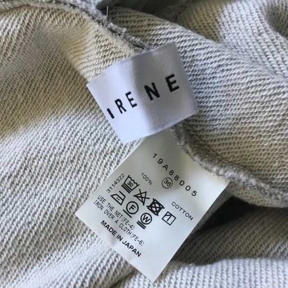 IRENE 19A88005 High Waisted Bell Bottom Sweat Pant - Picture 11 of 11